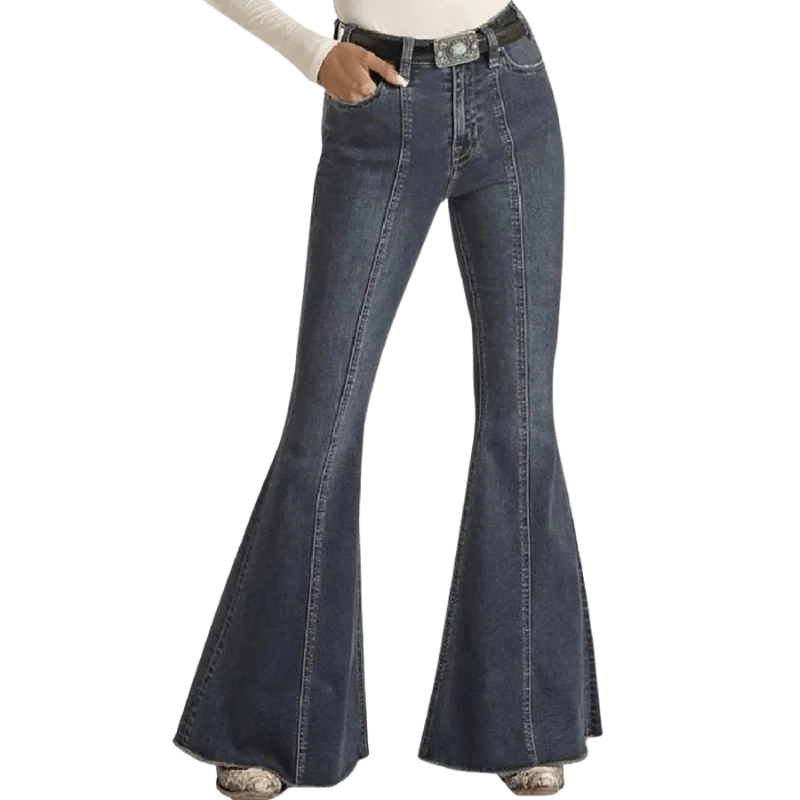 Panhandle Women's High Rise Extra Stretch Bell Bottom Jeans WHB2690