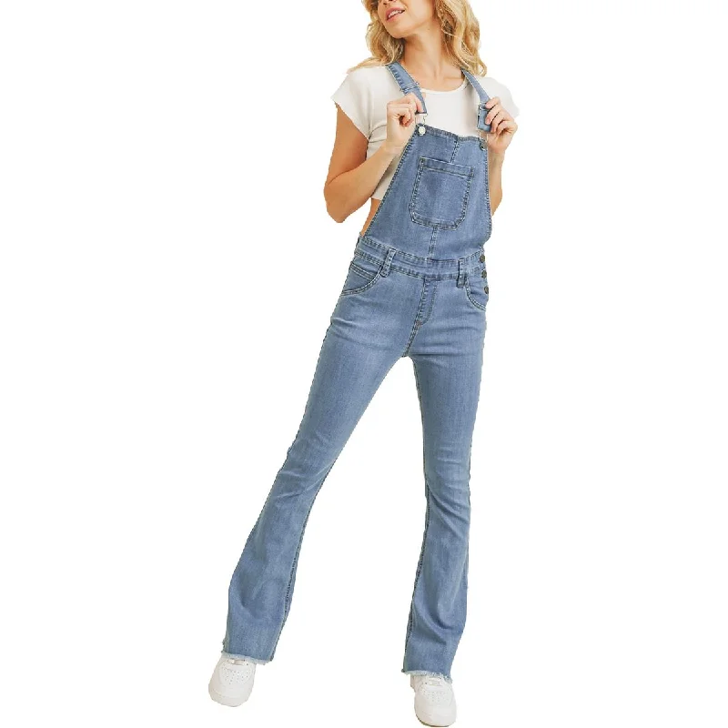 Rubberband Jeans Womens Slim Fit Flare Overall Jeans