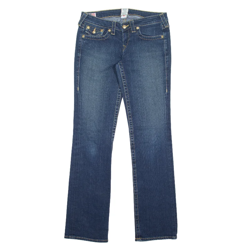 TRUE RELIGION Y2K Billy Jeans Blue Denim Slim Straight Stone Wash Womens W32 L32 Stylish Acid-Wash Jeans TRUE RELIGION Y2K Billy Jeans Blue Denim Slim Straight Stone Wash Womens W32 L32 Stylish Acid-Wash Jeans